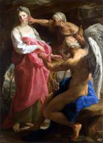 欧洲12-19世纪油画一_BATONI, Pompeo - Time orders Old Age to destroy Beauty